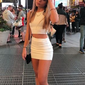 two piece bodycon mini dress